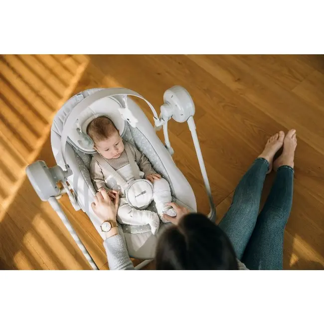 Leagan, FreeON, Snuggy, Cu 5 viteze de leganare, 8 melodii, Cu jucarii, Pana la 9 kg, Stars BYN84928