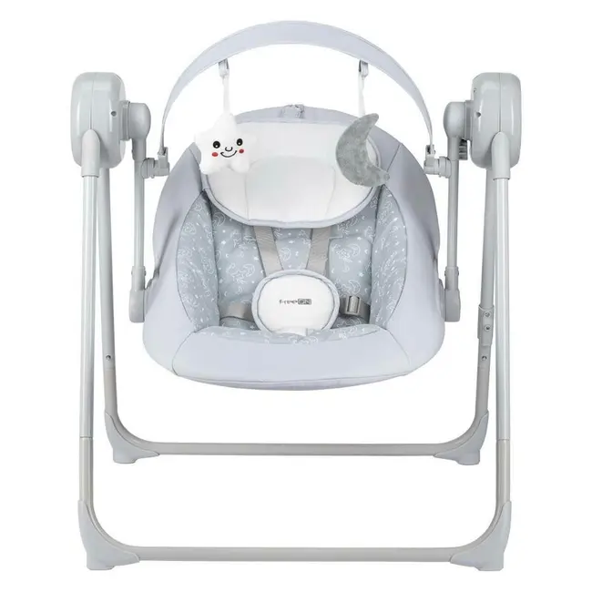 Leagan, FreeON, Snuggy, Cu 5 viteze de leganare, 8 melodii, Cu jucarii, Pana la 9 kg, Stars BYN84928
