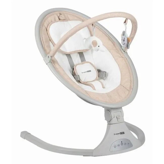 Leagan balansoar, FreeOn, Elite, Cu 12 melodii, 5 viteze de balansare si 3 pozitii de reglare a spatarului, Beige BYN84904