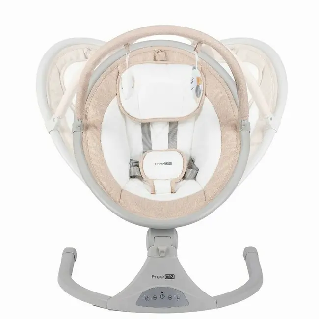 Leagan balansoar, FreeOn, Elite, Cu 12 melodii, 5 viteze de balansare si 3 pozitii de reglare a spatarului, Beige BYN84904