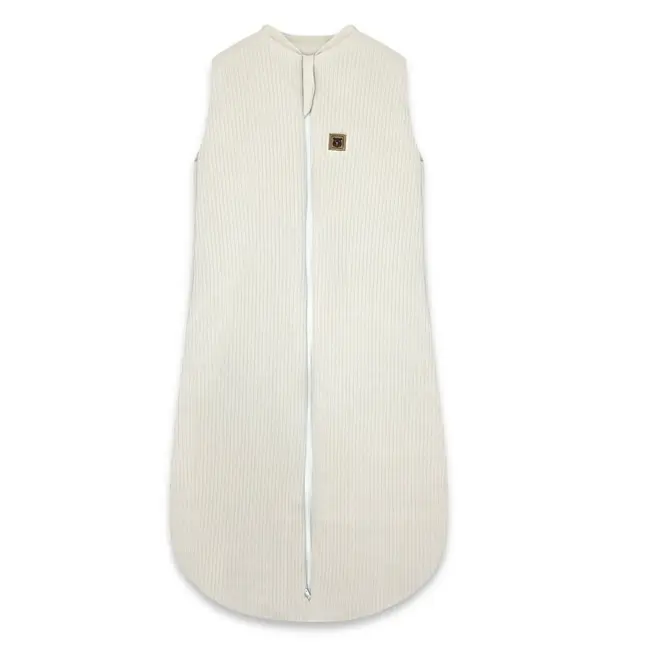 Sac de dormit, MimiNu, Premium, Din bumbac interlock, Materiale certificate Oeko Tex Standard 100, Cu fermoar, 3 - 12 luni, 2.5 Tog, Soft Beige BYN6426972031486