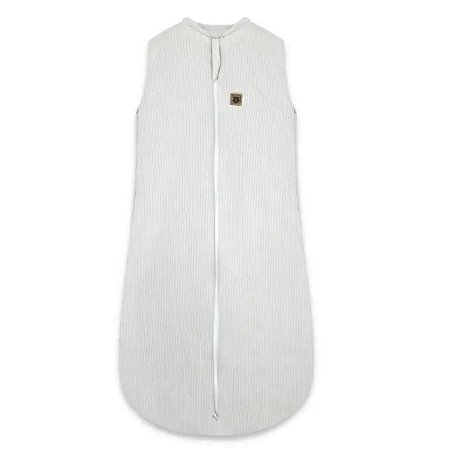 Sac de dormit, MimiNu, Premium, Din bumbac interlock, Materiale certificate Oeko Tex Standard 100, Cu fermoar, 3 - 12 luni, 2.5 Tog, Soft Grey BYN6426972031462