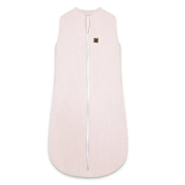 Sac de dormit, MimiNu, Premium, Din bumbac interlock, Materiale certificate Oeko Tex Standard 100, Cu fermoar, 3 - 12 luni, 2.5 Tog, Soft Powder Pink BYN6426972031479
