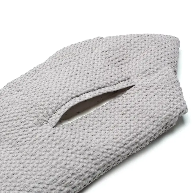 Sac de iarna cu gluga, Jane, Mims Plus, Pentru carucior si scoica auto, 88 x 43 cm, Inchidere cu nasturi si fermoar, Dim Grey BYN8420421079294