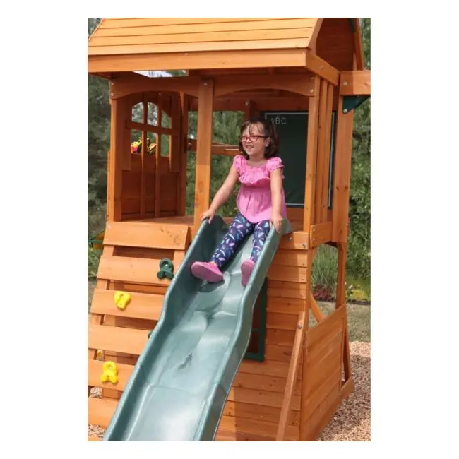 Spatiu de joaca din lemn de cedru kidkraft ridgeview deluxe clubhouse, complet echipat, pentru 9 copii - okekkf270855e