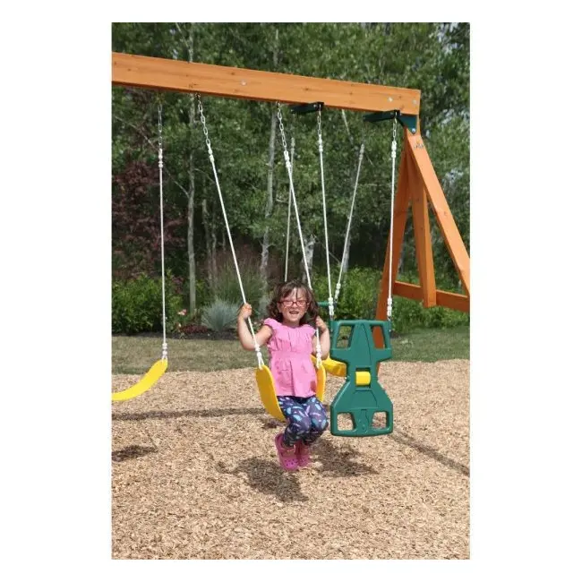 Spatiu de joaca din lemn de cedru kidkraft ridgeview deluxe clubhouse, complet echipat, pentru 9 copii - okekkf270855e