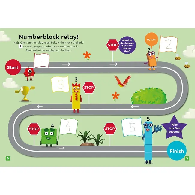 Carte cu activitati numberblocks - jocuri & puzzle-uri