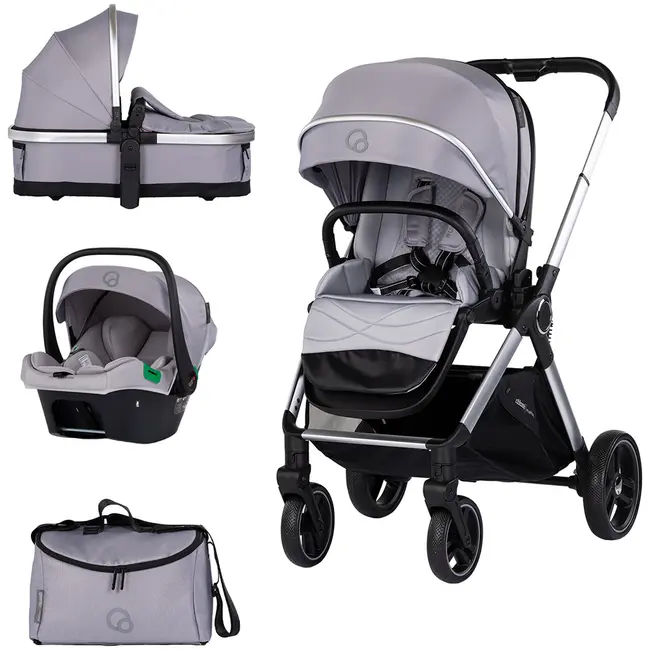 Carucior Chipolino Euphoria 3 in 1 platinum HUBKKEU02602PL