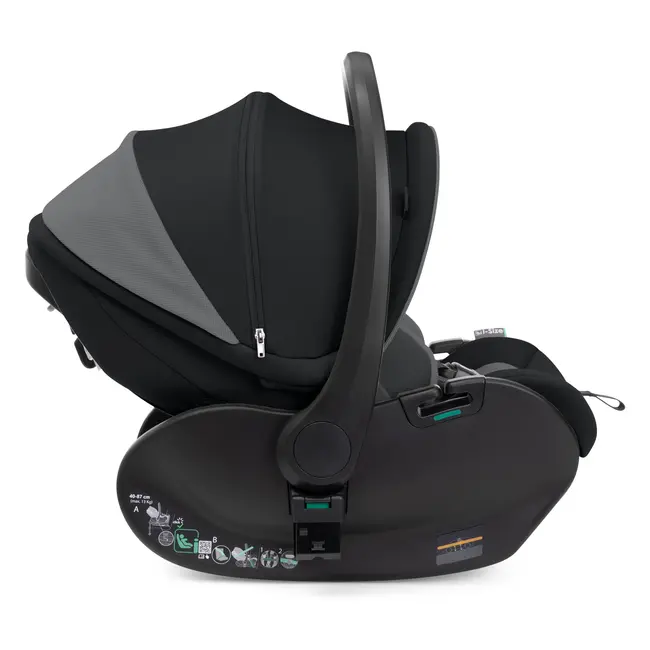 Carucior copii 3 in 1 Chicco Bellagio 2, Black Satin (negru), First Seat Recline, 0luni+ CHC8718345+8713745+8710045-8