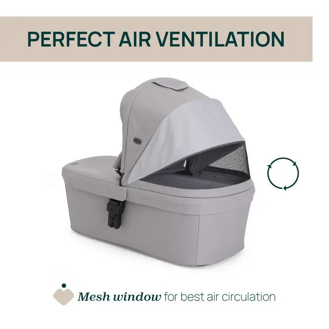 Carucior copii 3 in 1 Chicco Seety, cu scaun auto Kory Plus I-Size, Cloud (Gri), 0luni+ CHC8709756+8709856+8714645-8