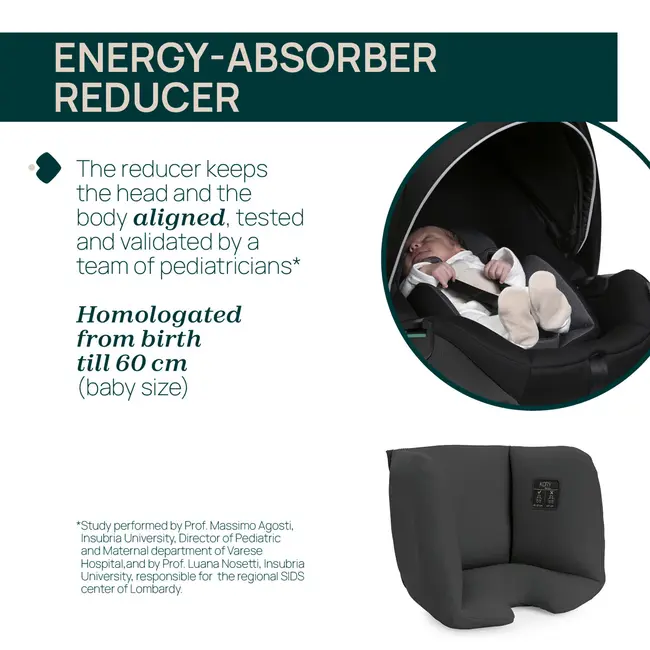 Carucior copii 3 in 1 Chicco Seety, cu scaun auto Kory Plus I-Size, Cloud (Gri), 0luni+ CHC8709756+8709856+8714645-8