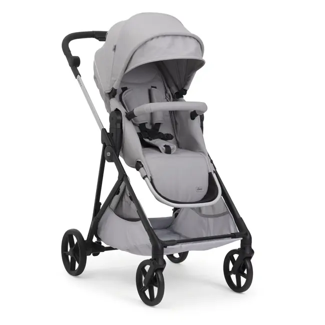 Carucior copii 3 in 1 Chicco Seety, cu scaun auto Kory Plus I-Size, Cloud (Gri), 0luni+ CHC8709756+8709856+8714645-8