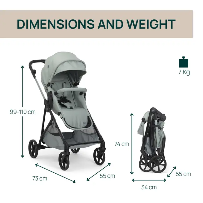 Carucior copii 3 in 1 Chicco Seety, cu scaun auto Kory Plus I-Size, Sage (Verde), 0luni+ CHC8709776+8709876+8714645-8