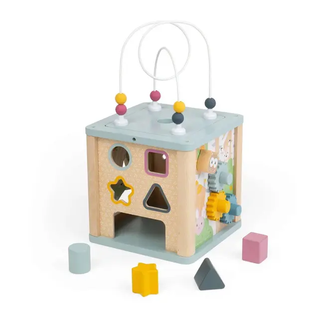 Cub 5 in 1 cu activitati - pastel