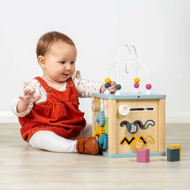Cub 5 in 1 cu activitati - pastel