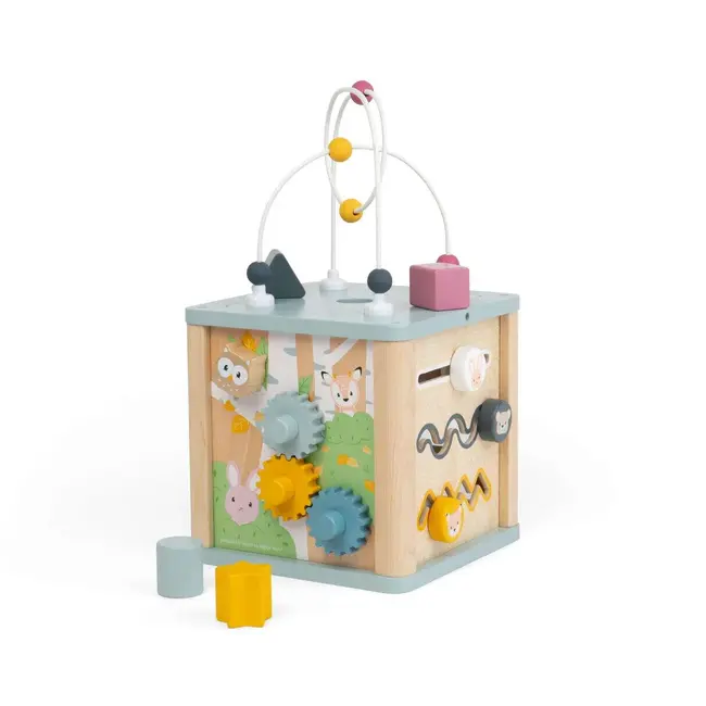 Cub 5 in 1 cu activitati - pastel