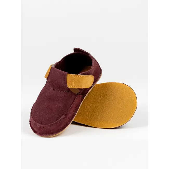 Sale pantofi barefoot erda burgundy