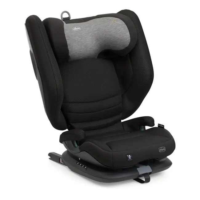 Scaun auto Chicco Fold&Go I-Size Isofix, PoshBlack (Negru), 100-150cm, 3-12ani CHC8711733-8