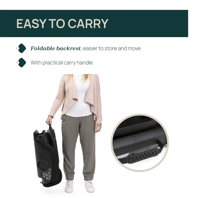 Scaun auto Chicco Fold&Go I-Size Isofix, PoshBlack (Negru), 100-150cm, 3-12ani CHC8711733-8