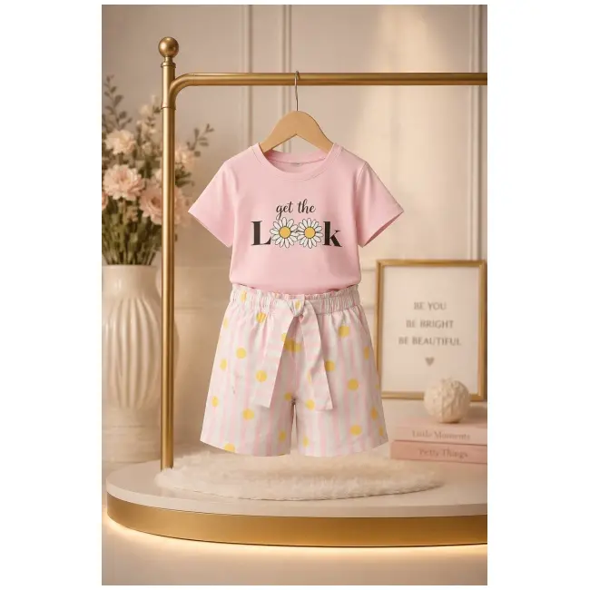 Set copii 2 piese bumbac imprimeu casual confortabil bp36045-1