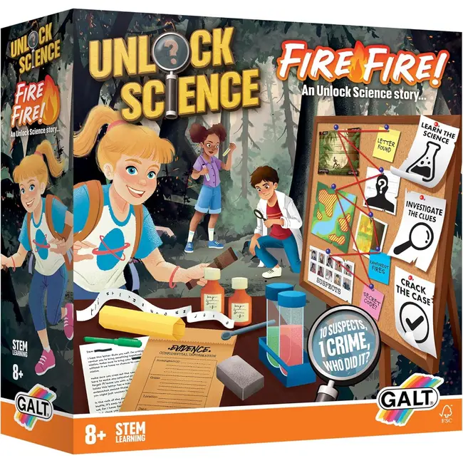 Set experimente unlock science: incendiul din jungla