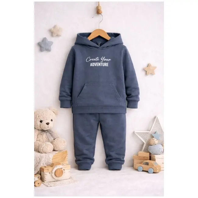 Set memoza adventure - hanorac cu gluga si pantaloni bl2096-1
