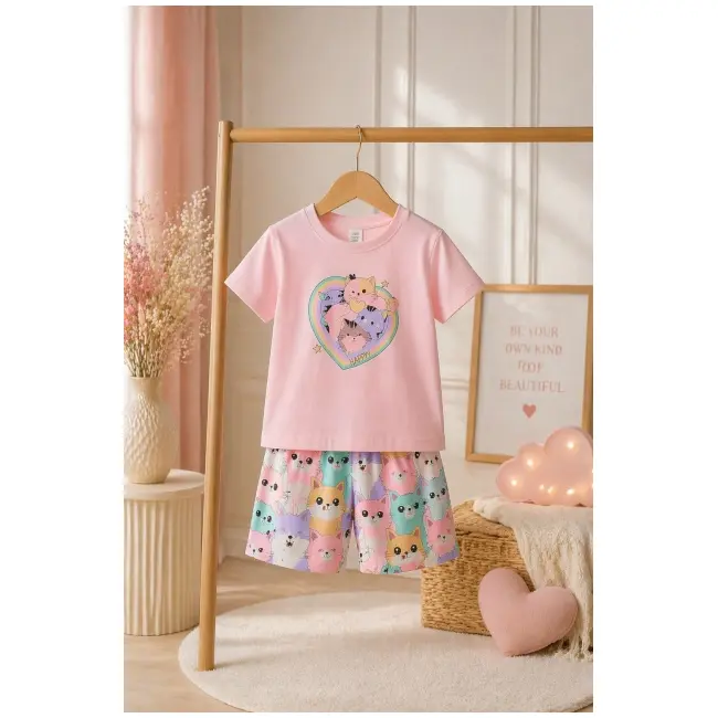 Set multicolor cu pisicute pentru copii  bp36046-1