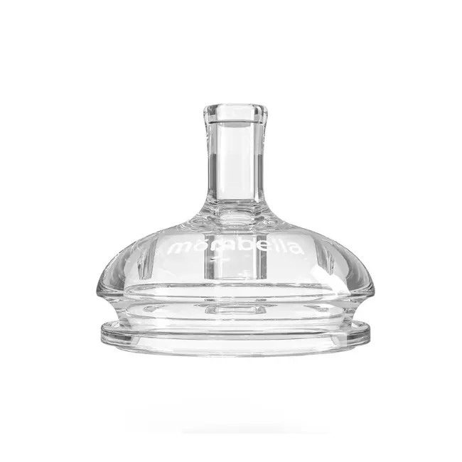 Tetină anti-colici cu pai si greutate,  Mombella Breast Like, Flux Consistent (Mărimea XL) - Old Rose KRTM01859