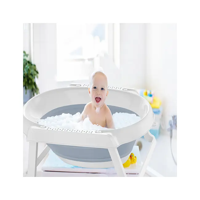 Cadita pliabila BabyJem (Culoare: Bleu) JEMbj_5993