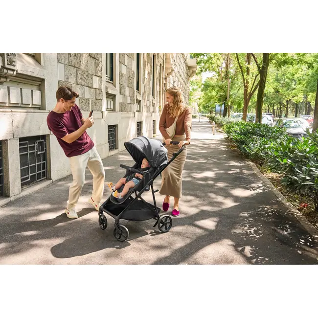 Carucior copii 3 in 1 Chicco Seety, cu scaun auto Kory Plus I-Size, Sandshell (Bej), 0luni+ CHC8709743+8709843+8714645-8