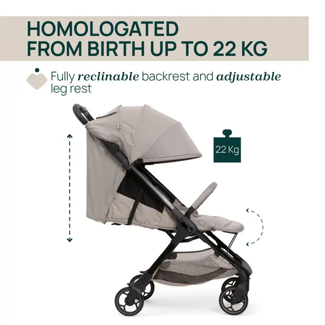 Carucior copii sport Chicco We 2, Sandshell (Bej), 0luni+ CHC8716743-8