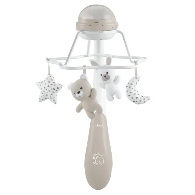 Carusel muzical 3 in 1 Chicco Rainbow cu proiectie, unisex, 0 luni+ CHC1104100-1