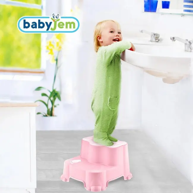 Inaltator cu doua trepte Step Stool BabyJem (Culoare: Gri) JEMbj_5162
