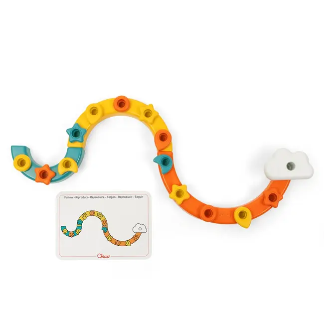 Jucarie de sortare si indemanare Chicco 2 in 1 Curcubeu, 1-3ani CHC12198-1