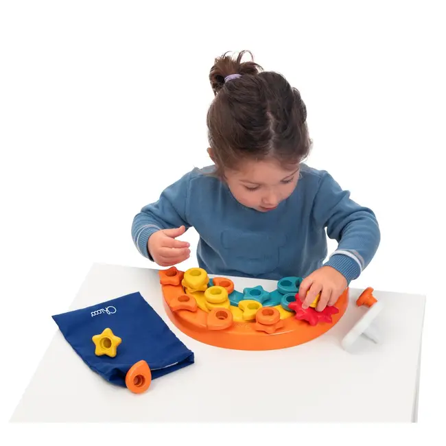 Jucarie de sortare si indemanare Chicco 2 in 1 Curcubeu, 1-3ani CHC12198-1