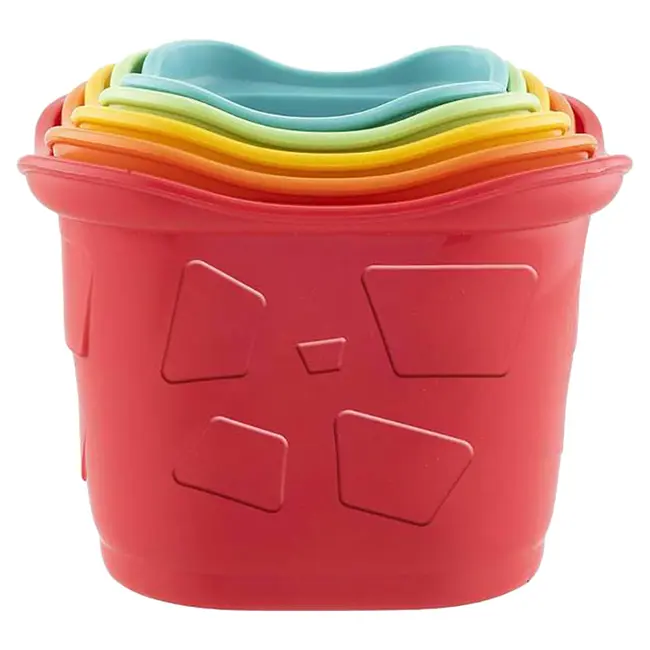 Jucarie ecologica de sortare si stivuire Chicco 2 in 1 Invatam sa numaram, 6-24luni CHC0937310-1