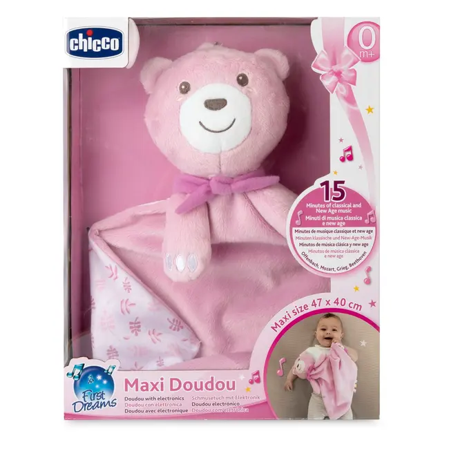 Jucarie muzicala Chicco Maxi DouDou FirstDreams, pink (roz), 0luni+ CHC1215910-1