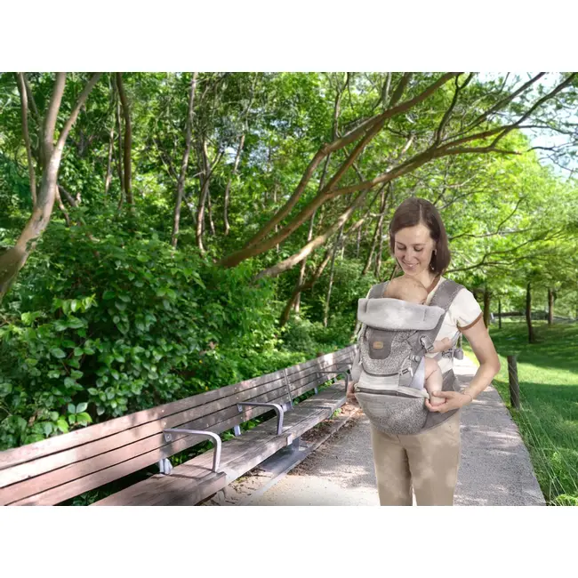 Marsupiu ergonomic multifunctional Chicco Airy Hip Fit 3 in 1, Pebble (Gri), 0 luni+ CHC8718812-8