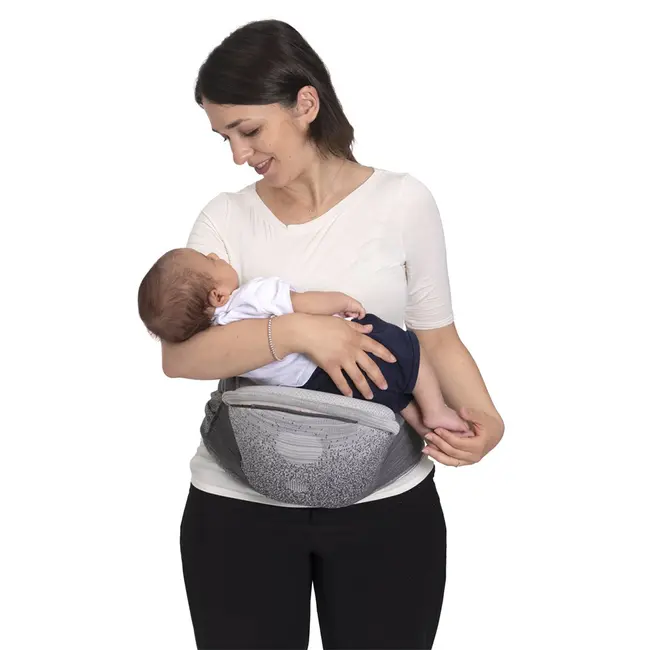 Marsupiu ergonomic multifunctional Chicco Airy Hip Fit 3 in 1, Pebble (Gri), 0 luni+ CHC8718812-8