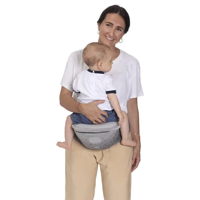 Marsupiu ergonomic multifunctional Chicco Airy Hip Fit 3 in 1, Pebble (Gri), 0 luni+ CHC8718812-8