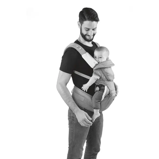 Marsupiu ergonomic multifunctional Chicco Hip Seat cu suport pentru sold, HazelWood (Bej), 0luni+ CHC79147-8_HAZELWOOD