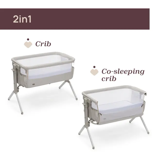 Patut pentru copii co-sleeping Chicco Next2Me Armonia, Motherpearl (Bej), 0luni+ CHC8714284-8