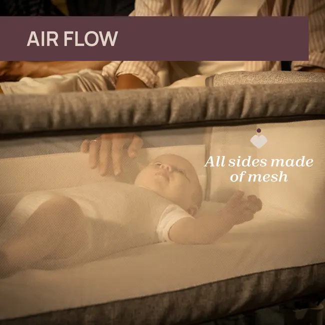 Patut pentru copii co-sleeping Chicco Next2Me Armonia, Motherpearl (Bej), 0luni+ CHC8714284-8