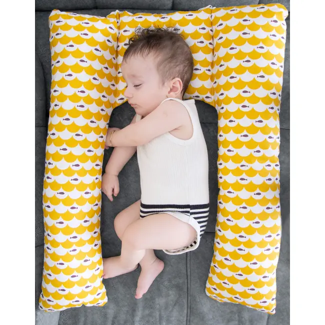 Perna 3 in 1 : babynest, pentru gravide si pentru alaptare in forma de U BabyJem (Culoare: Roz) JEMbj_7453