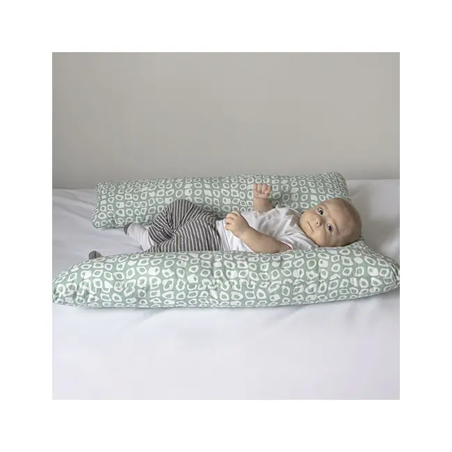 Perna 3 in 1 : babynest, pentru gravide si pentru alaptare in forma de U BabyJem (Culoare: Verde) JEMbj_7451
