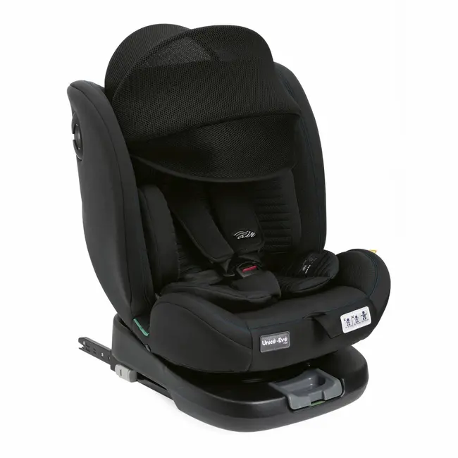 Scaun auto rotativ Chicco Unico EVO i-Size, BlackAir (Negru), de la nastere pana la 12 ani (40-150 cm) CHC8703172-8