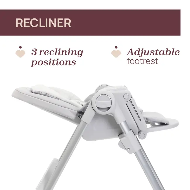 Scaun de masa Chicco Polly Armonia Steel, 0luni+ CHC8714005-8