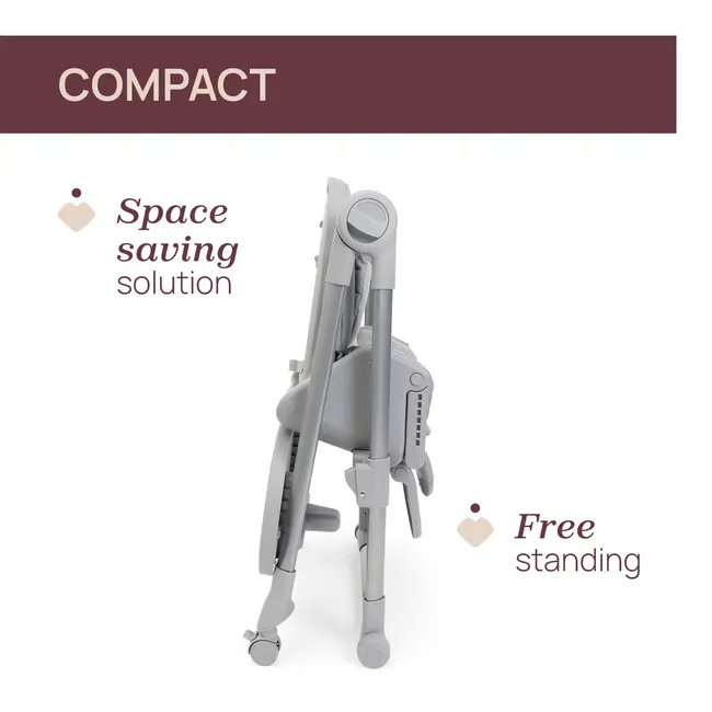 Scaun de masa Chicco Polly Armonia Steel, 0luni+ CHC8714005-8