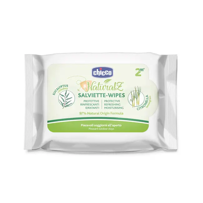 Servetele umede protectie naturala Chicco Naturalz, 20 Buc, 2 luni+ CHC11599-9