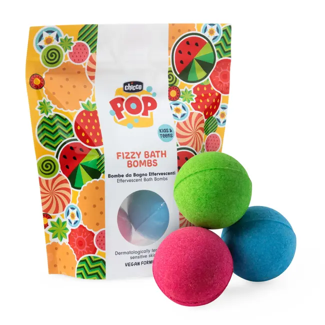 Set bombe efervescente de baie Chicco POP, 3 bucati, 3ani+ CHC12381-9